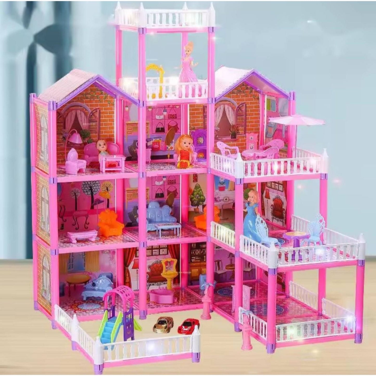 DIY Doll House | Lovely Home 257 Pcs DIY Assemble Game With Accessories