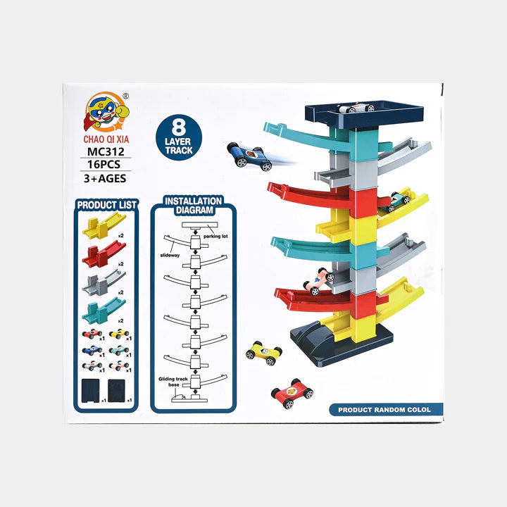 Gliding Railcar Building Blocks Tracks Set | Building Toy 