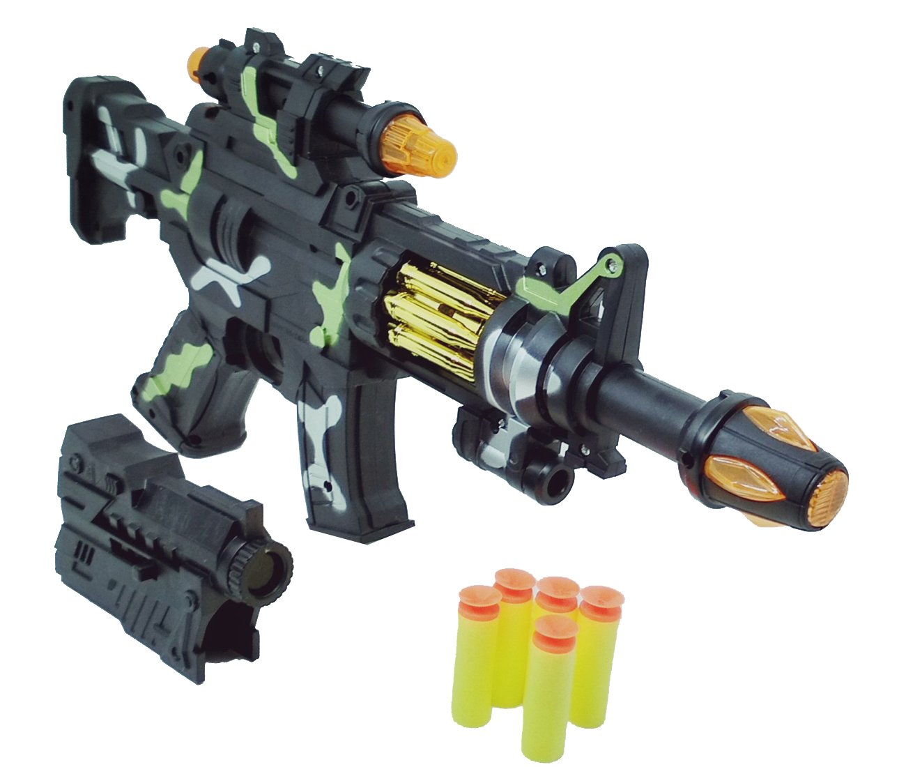 Halo Nation 2-in-1 Soft Dart Toy Gun with Lights