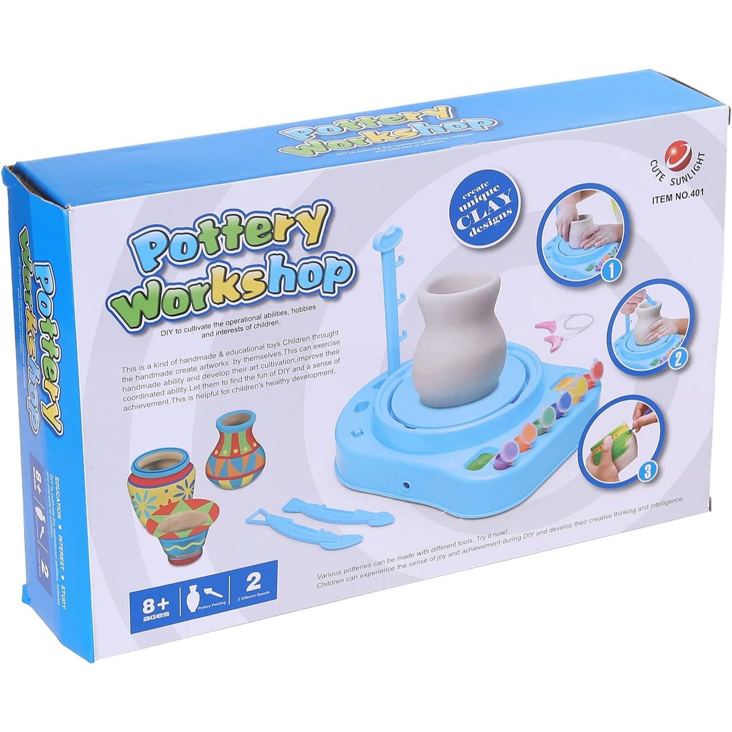 Clay Pottery Wheel Workshop | Educational Clay Crafting Toy For Kids