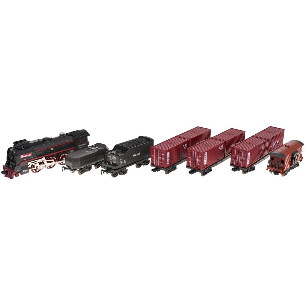 DIY Alloy RC Train Playset with Vintage Railway Track Set
