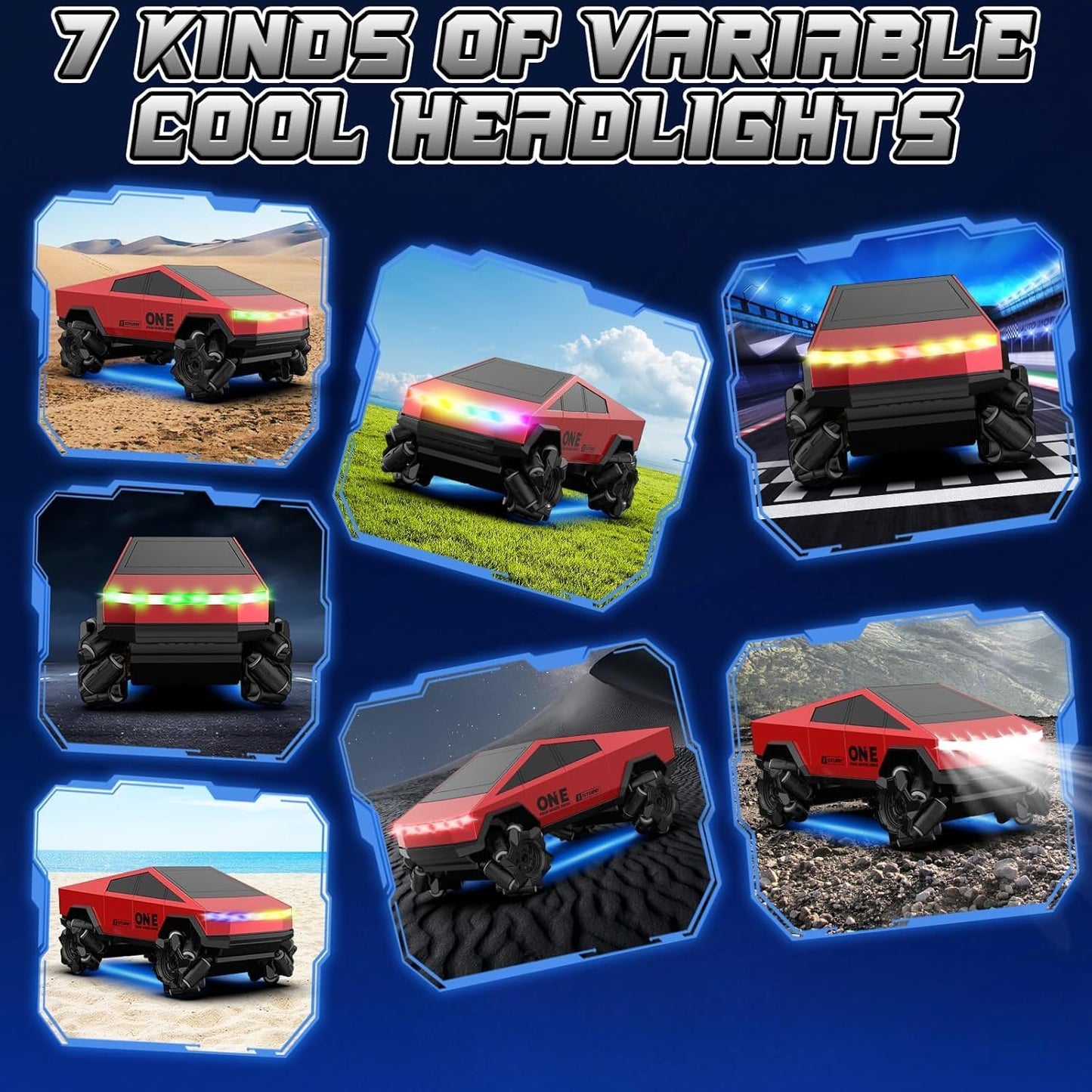 RC Cybertruck Style Stunt Car | Tesla Hand Gesture/Remote Control Drift Car