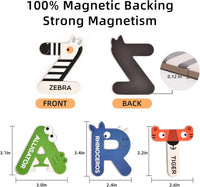 Animal Alphabet Refrigerator Magnets A–Z Set