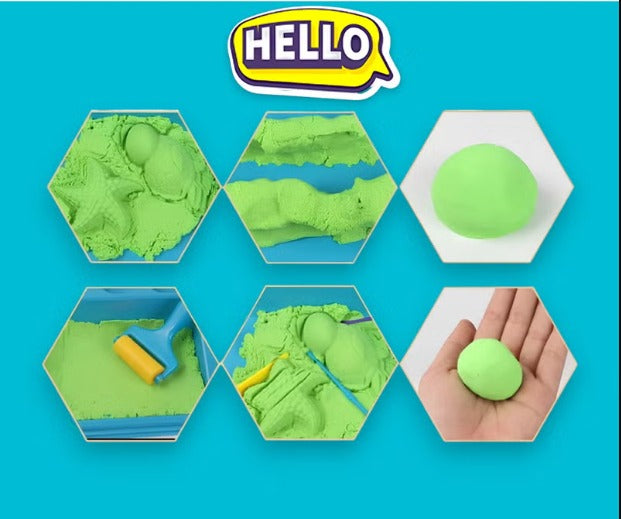 Dynamic Sand Magic Play Set with Colorful Molds