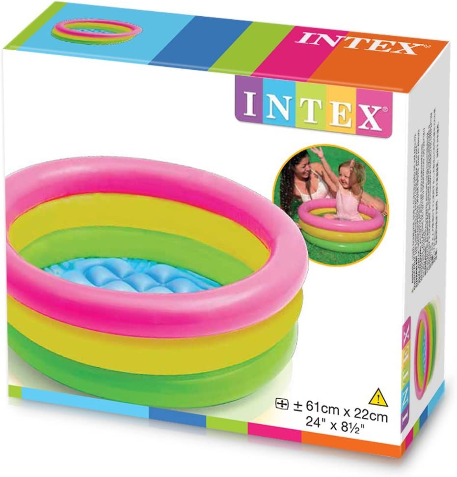 INTEX Inflatable 3 Ring Swimming Pool For Children 2ft x 8.5in – The ...
