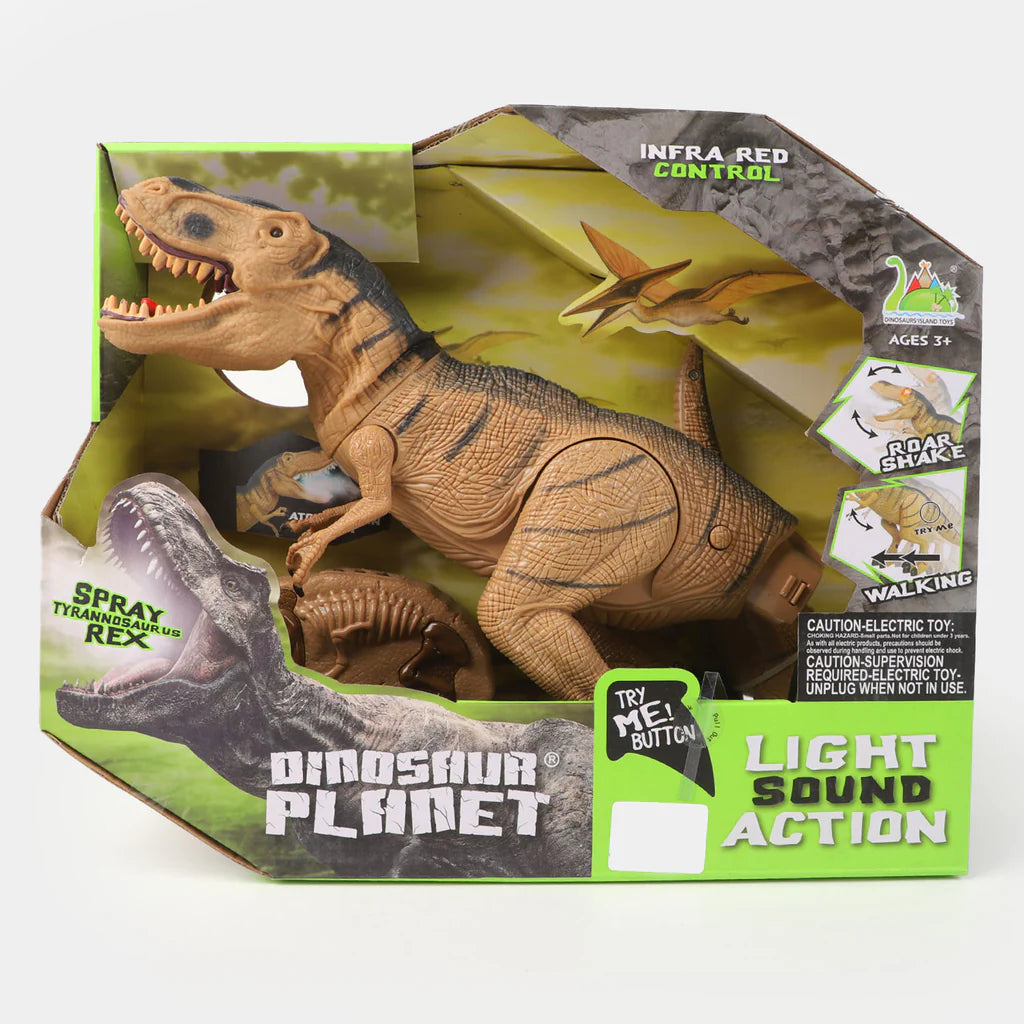 Remote Control Tyrannosaurus Rex Toy With Light & Sound Effects 