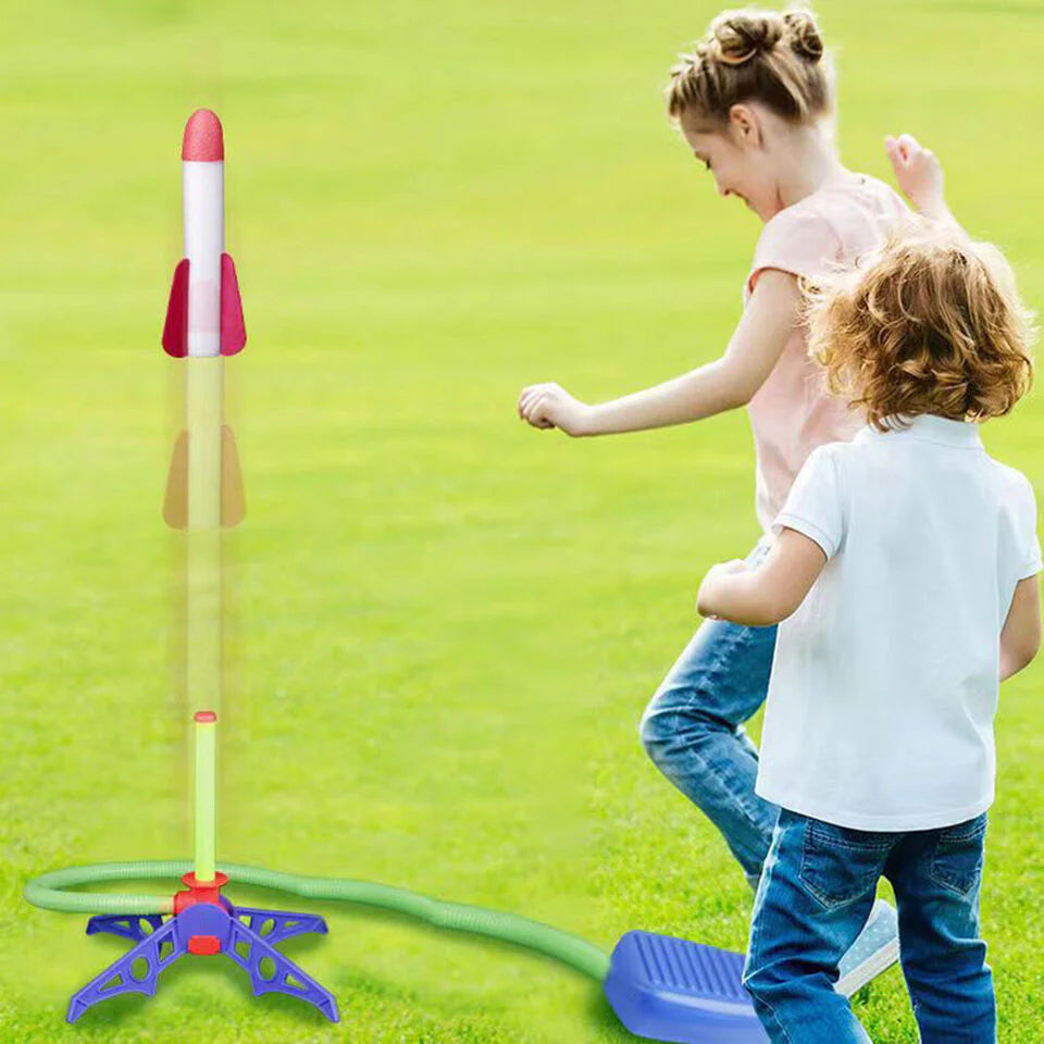 Fun Air Rocket Launcher Toy | Space Rocket Launching With Kick