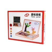 2-in-1 Magnetic Puzzle Drawing Board for Kids