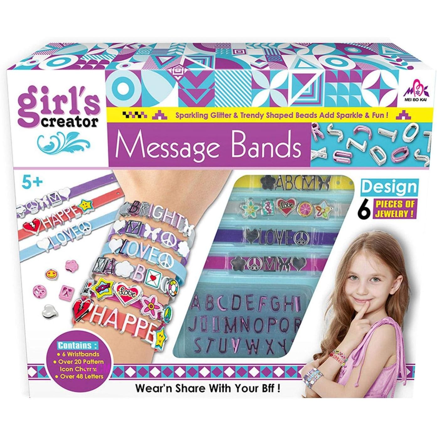 Girls Creator Message Bands | Create Message Bracelets