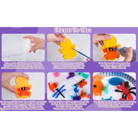 Magical Waterscape Toy Set | Build 3D Jelly Sea Animals | DIY 3D Water Art Kit with 8 Molds & 12 Colors | Fun Learning Toy for Kids