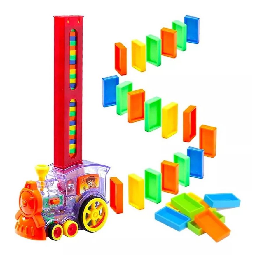 Domino Train Mechanical Automatic Arrange | Domino Toy With Train