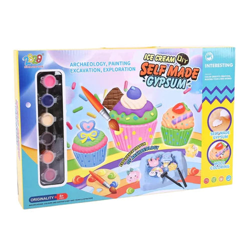 DIY Molding & Painting Self-Made Gypsum Kit For Kids
