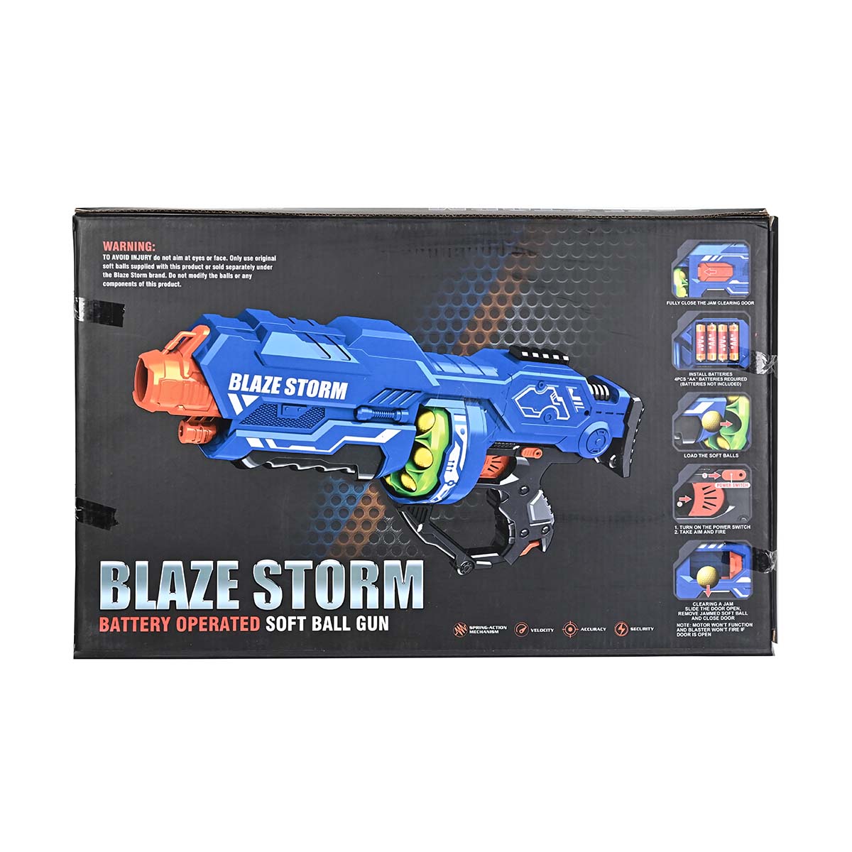 Blaze Storm Soft Ball Gun | Battery Operated Gun Toy