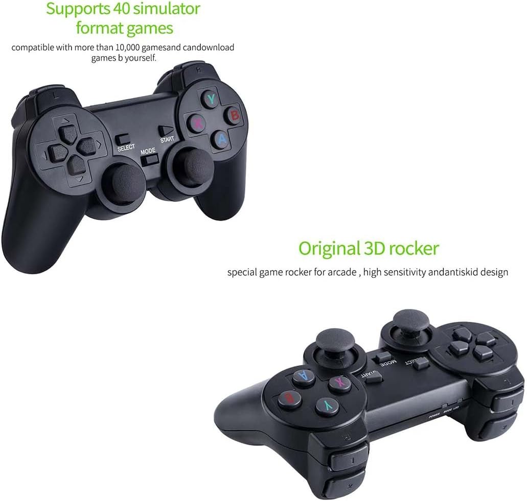 M8 Pro 4K Retro Game Stick Console with 20,000 Games, HDMI Output & Dual Wireless Controllers