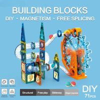 3D Colourful Magnetic Ferris Wheel Pipline | 71 Pcs Building Blocks