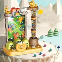 Electric Dino Ball Catcher Toy with 30 Balls & Lights