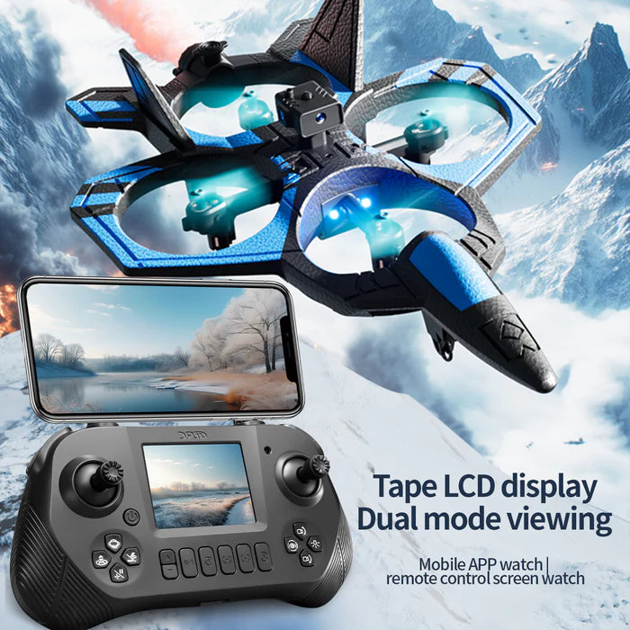 4DRC RC Fighter Jet Drone with HD Camera & Live Transmission