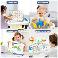 MC346 DIY Puzzle Activity Table with Magnetic Board
