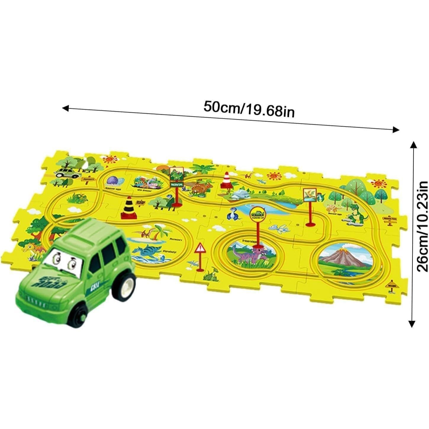 Rail Car Track Puzzle | 25 Pcs Rail Car Track | Design Your Own Track