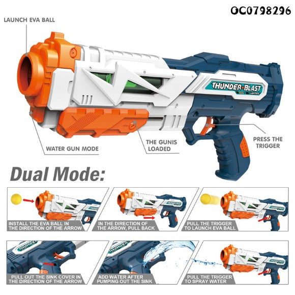 Dust Raid 2-in-1 Foam Ball & Water Blaster