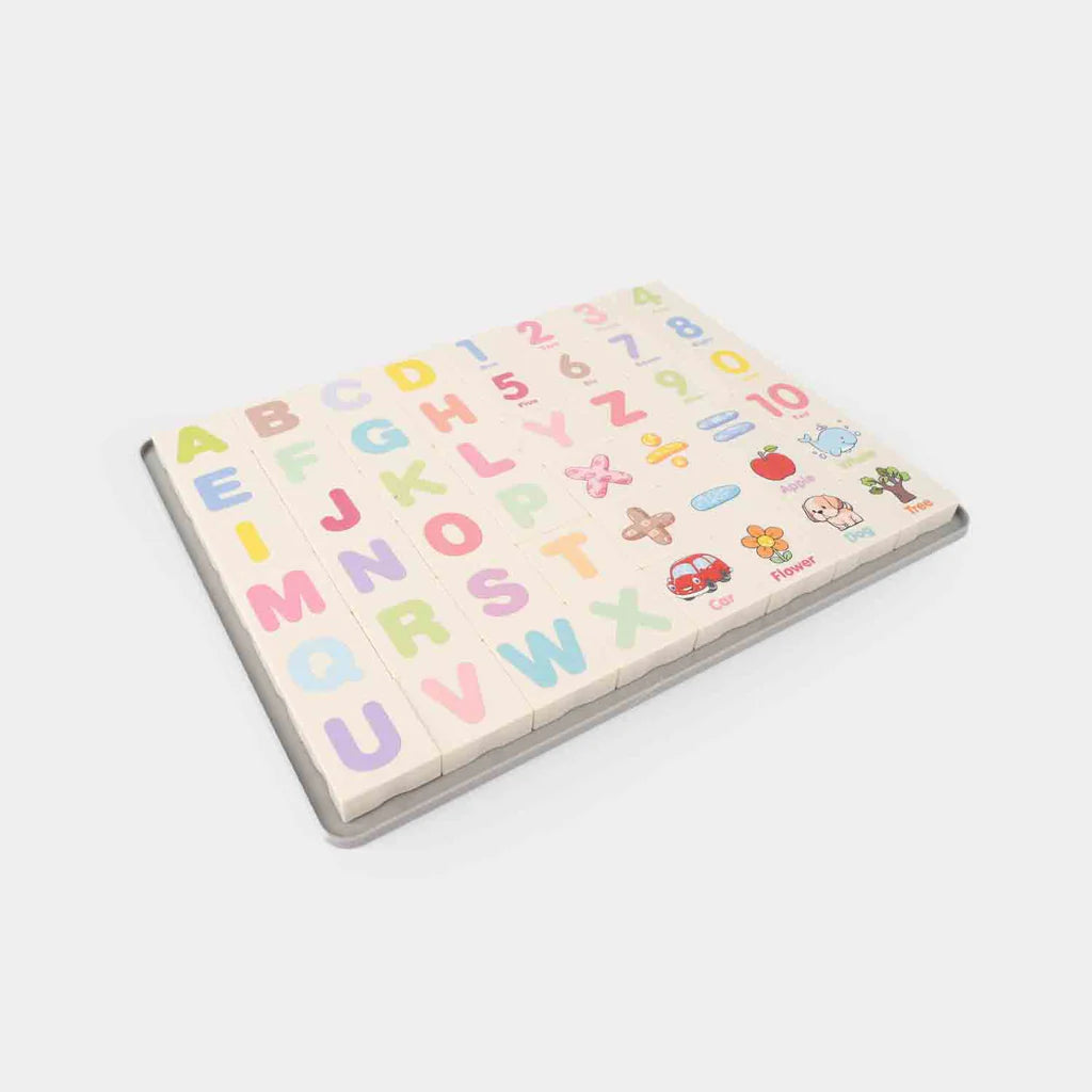 2-in-1 Magnetic Alphabet & Number Puzzle Game | Educational Toy
