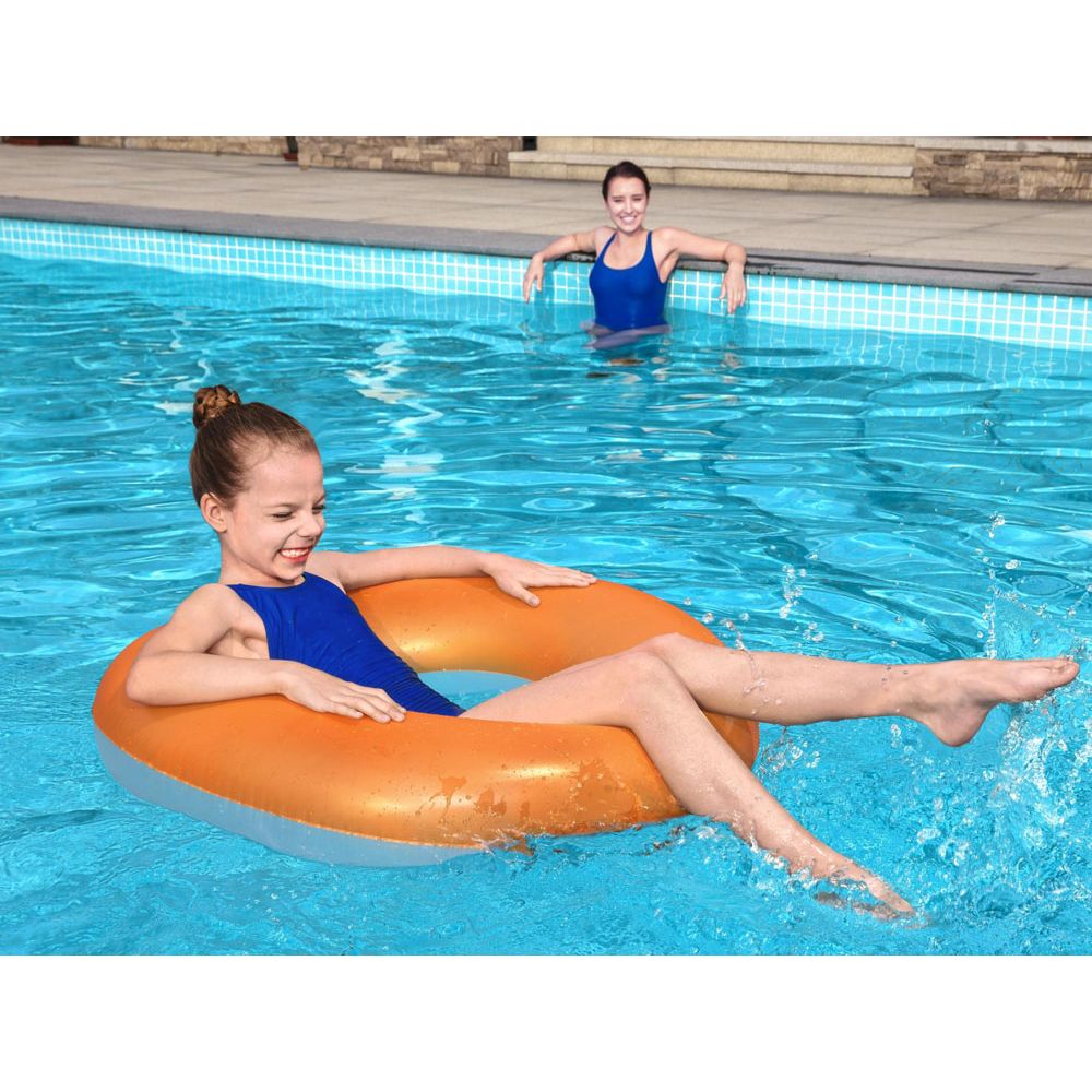 Inflatable Frosted Neon Swim Ring