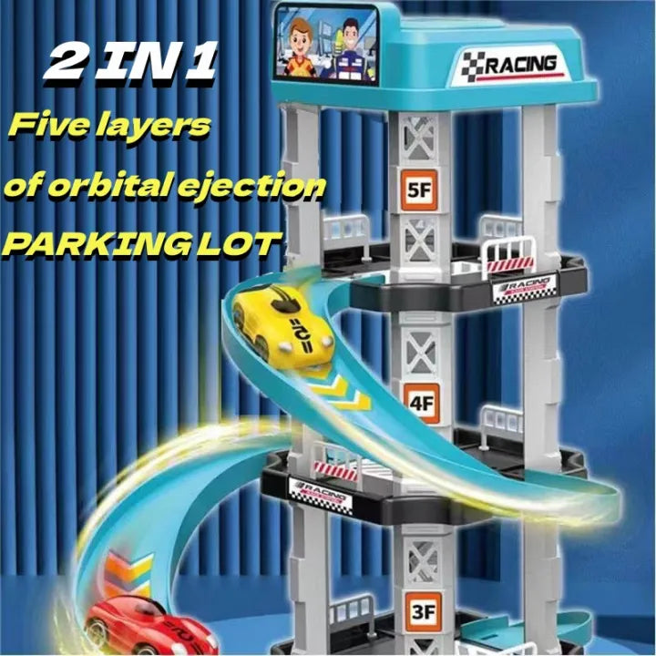 Parking Racing Speed Racing Car Spiral | 24 Pcs Dog Track For Kids