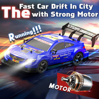 2.4GHz RC Drift Racing Car with Rechargeable Battery & LED