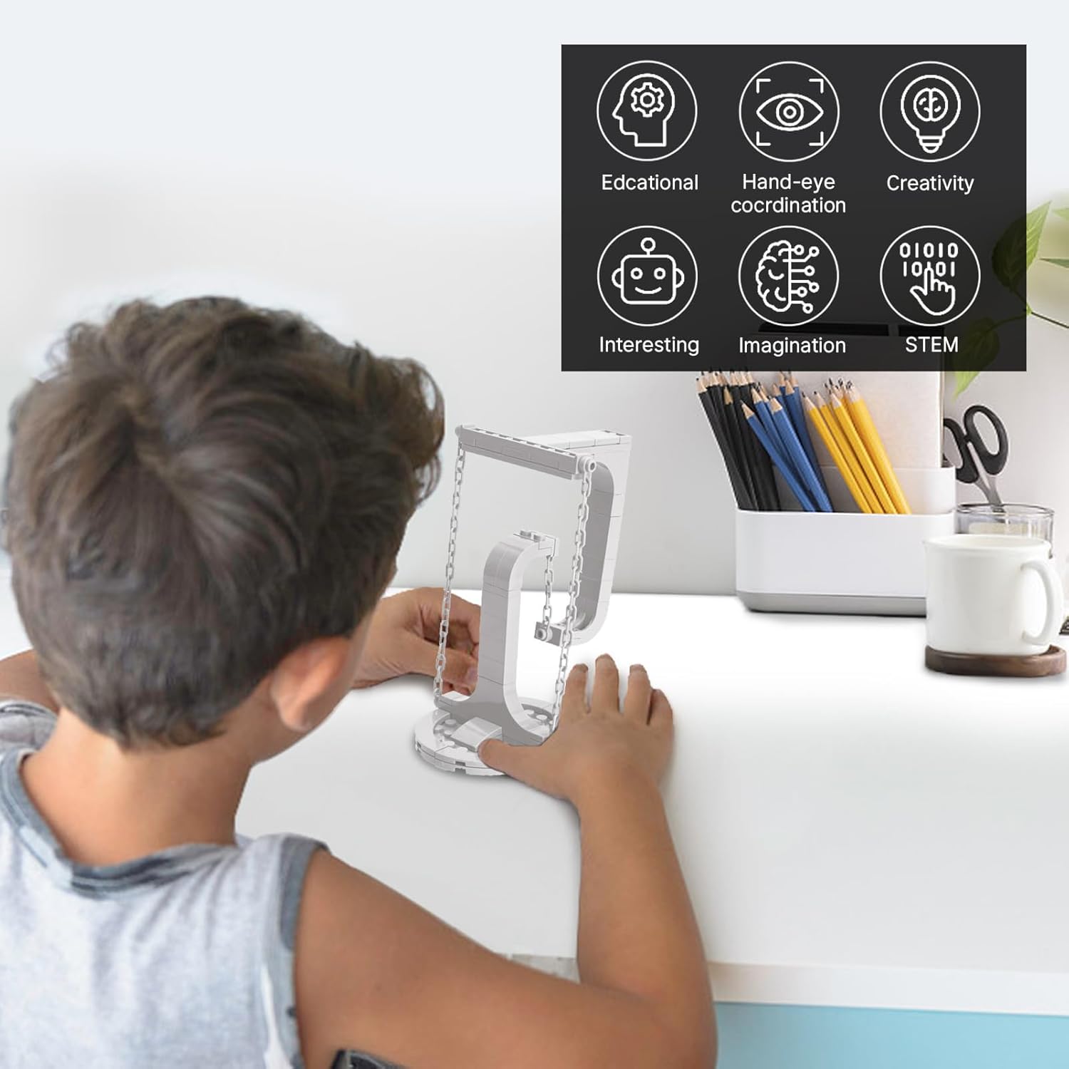 56Pcs Die-Cast Suspension Frame Box  | DIY Tensegrity Sculpture Building Block kit