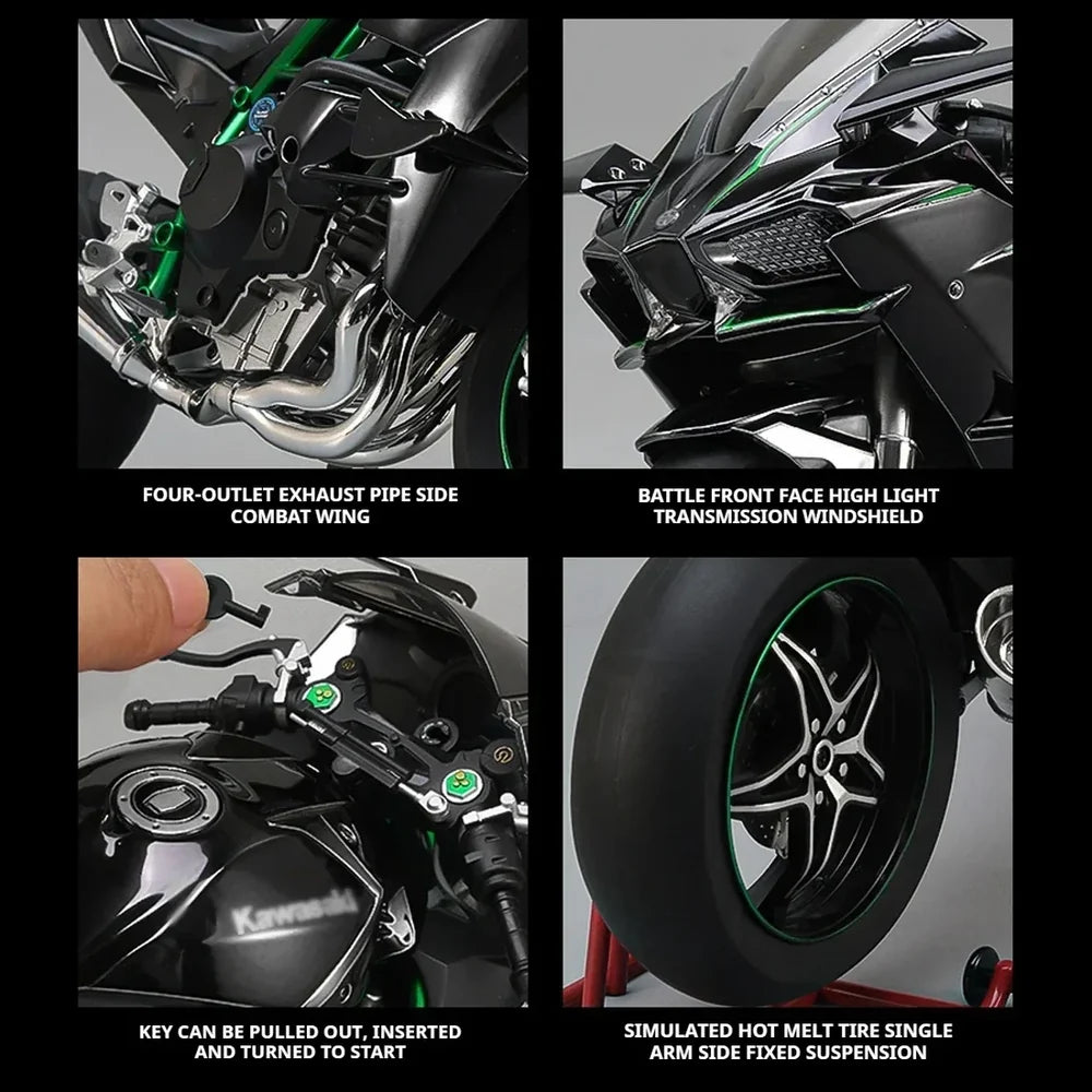 1:6 Diecast Kawasaki Ninja H2R with LED Lights