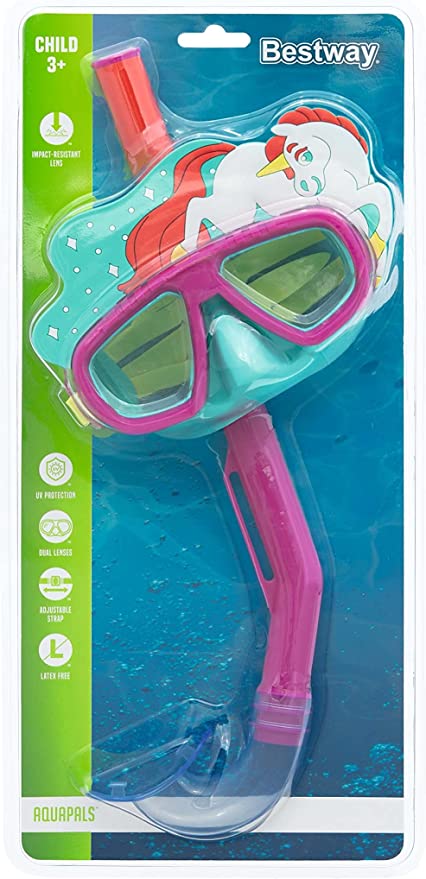 BESTWAY Swim & Diving Mask With Pet Tube For Children