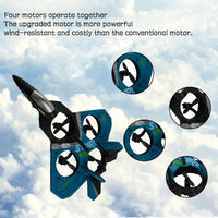 4DRC Remote Control Aircraft Drone Jet With Rechargeable Batteries & Lighting Effects