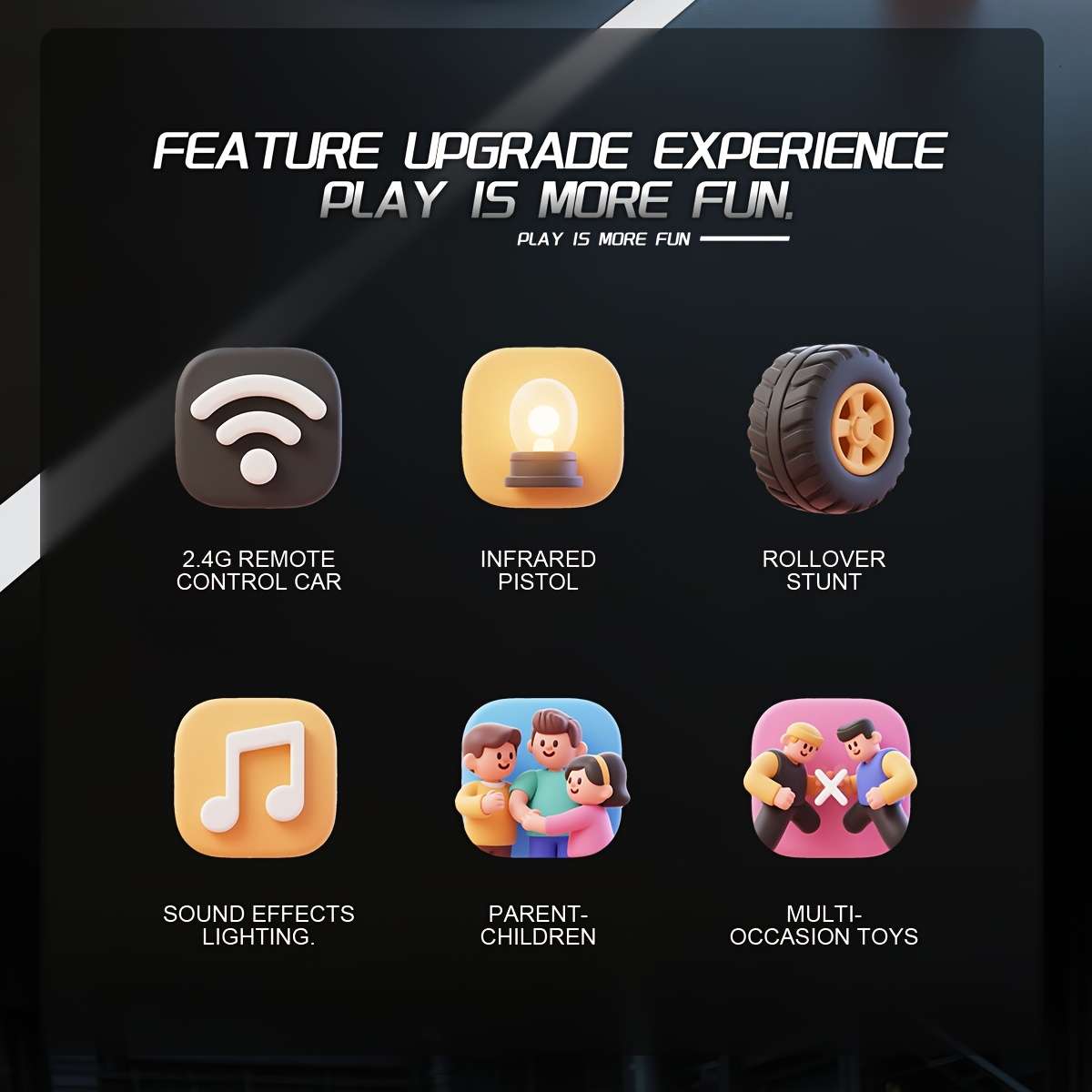 Toy Infrared Laser Gun & Remote Control Car | Car Shooting Multiplayer Game