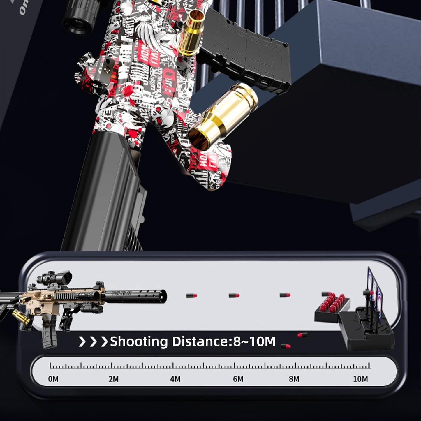 M416 Electric Gel Gun with Scope & Silencer