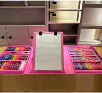 208Pcs Super Mega Art & Drawing Set | Cool Color & Paint Kit For Kids