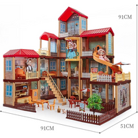 Qixi Toys | Princess Doll House | 395 Pcs Doll House