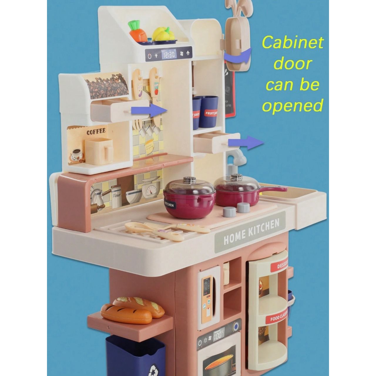 DIY Dream Home Kitchen Play Set With 33+ Accessories