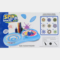 2-in-1 Spin & Spiral Art Kit with Ink Bottles