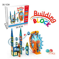 3D Colourful Magnetic Ferris Wheel Pipline | 71 Pcs Building Blocks