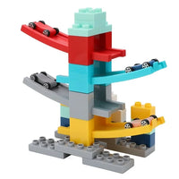 Multifunctional Glider Car Racing Track Building Blocks | 30 Pcs Puzzle Toy