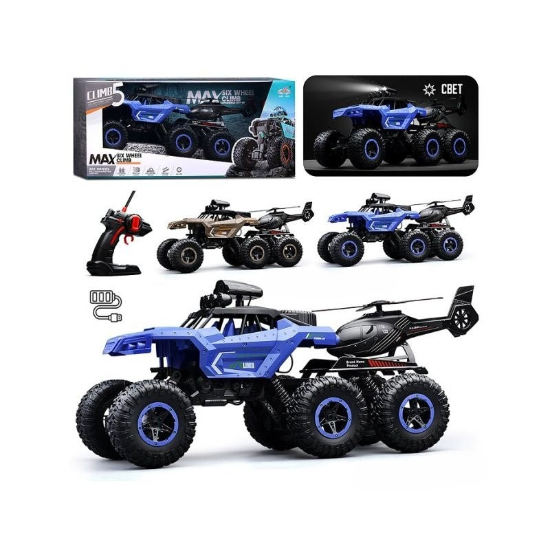 2.4GHz Remote Control 6 Wheels Off Road Car With Rechargeable Batteries