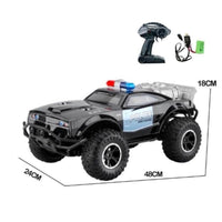 2.4GHz Remote Control Police Themed Rock Crawler With Rechargeable Batteries & Lightning Effects