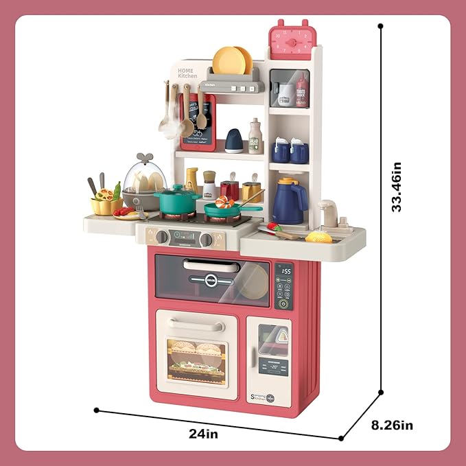 Spray Kitchen Set | 55 Pcs Kitchen Toy Set