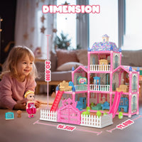 Doll House Role Play Set with Lightning Effects | 191 Pieces