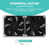 Portable Air Hockey Table Game | Mini Wooden Air Hockey Table | Battery-Powered Indoor Fun