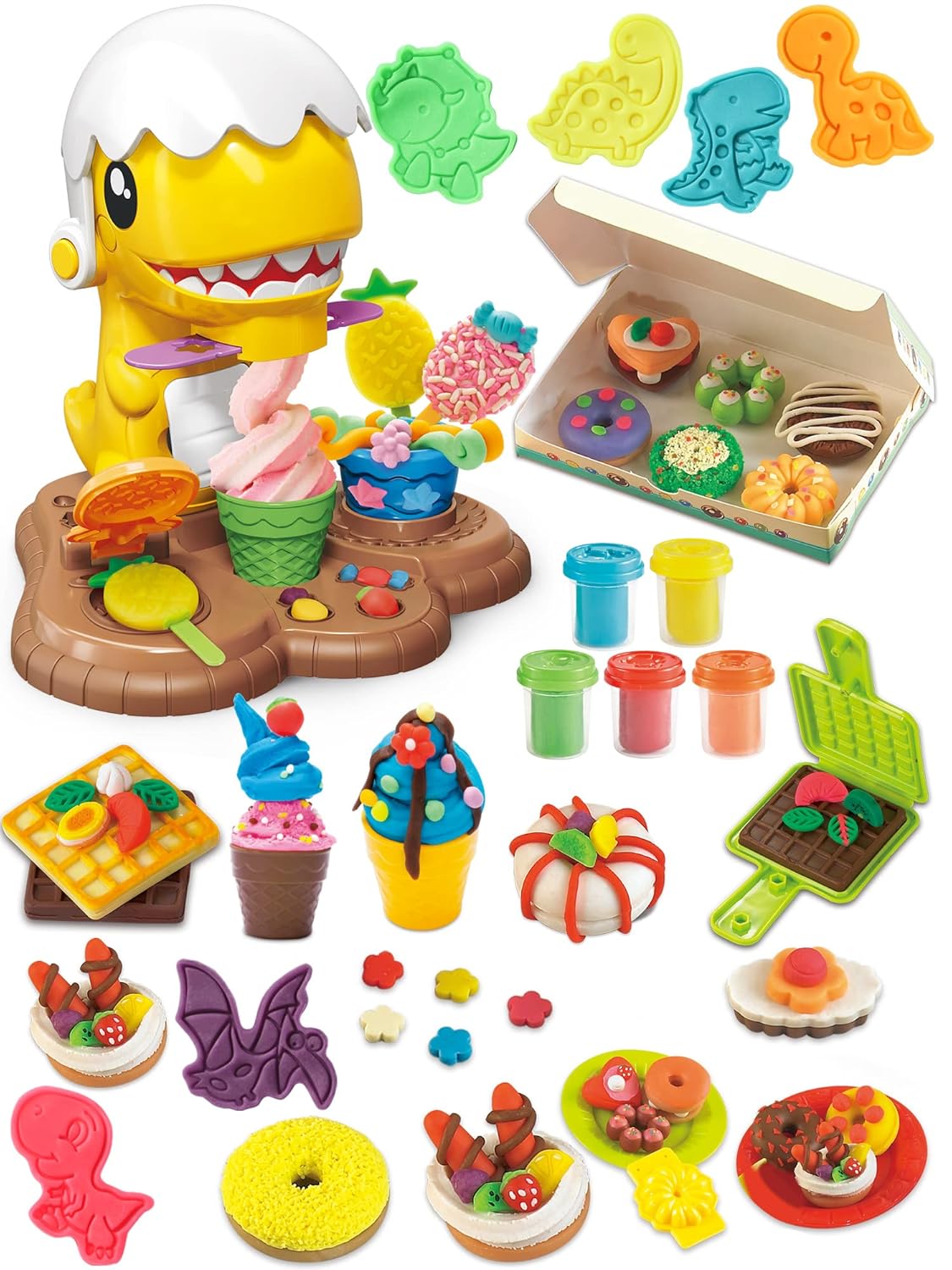 Dinosaur Color Dough Ice Cream Machine Playset