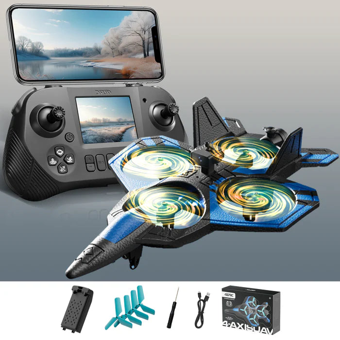 4DRC RC Fighter Jet Drone with HD Camera & Live Transmission