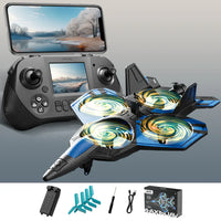 4DRC RC Fighter Jet Drone with HD Camera & Live Transmission