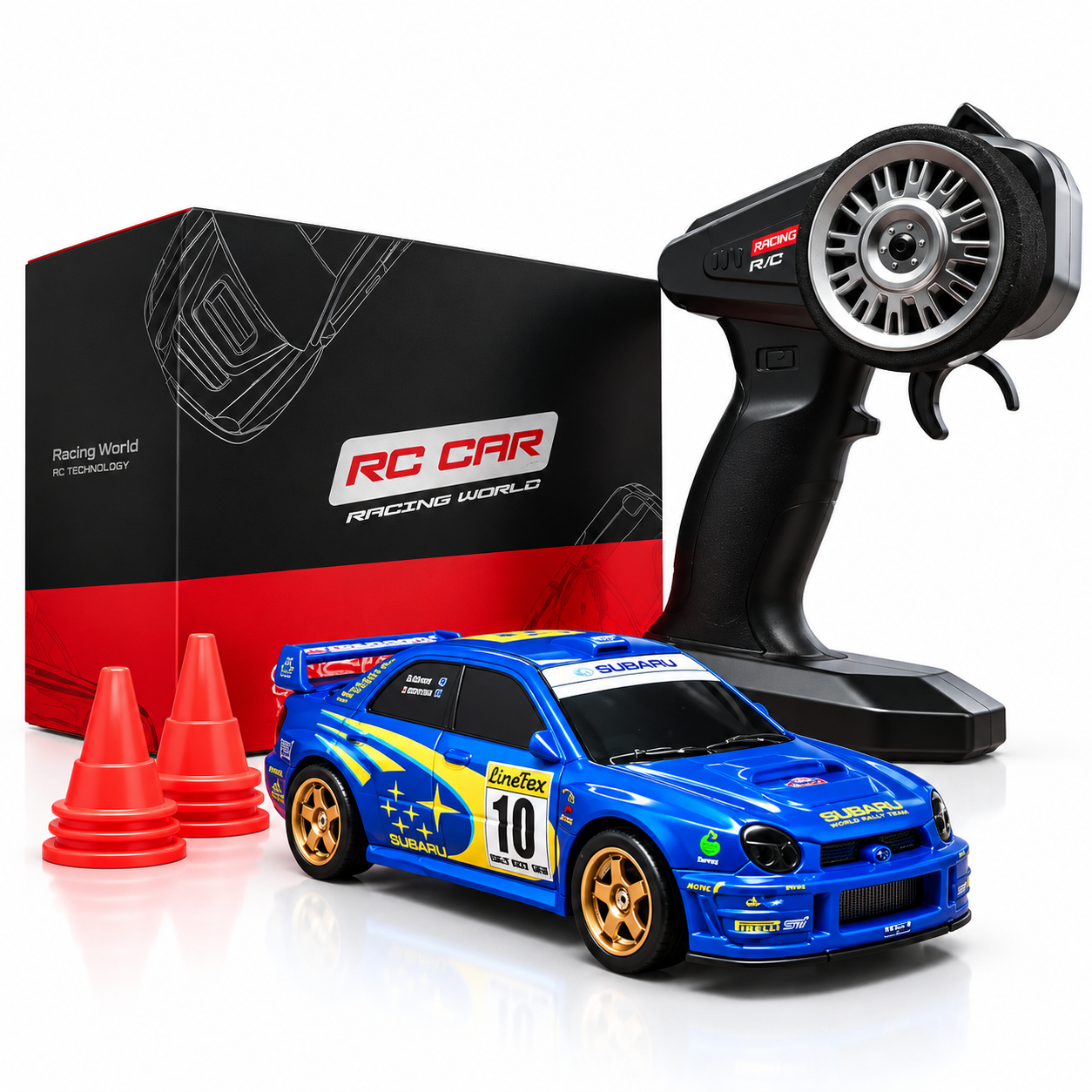 Mini 4WD RC Drift Racing Car with Rechargeable Battery