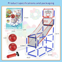Topi Toys Basketball Set with 2 Hoops & Air Pump